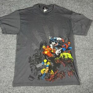 Marvel Mad Engine Shirt Vintage X-Men Avengers Wolverine Spiderman Hulk Iron Man